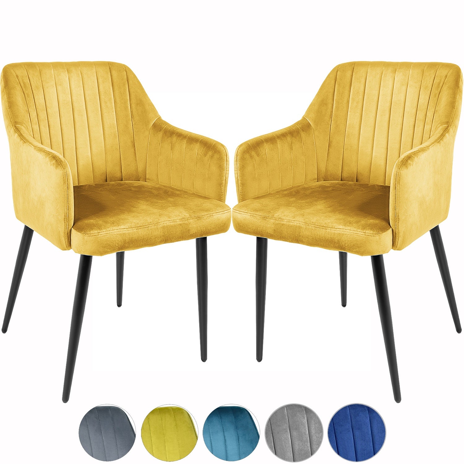 Silla Comedor Sillon Terciopelo Acolchada Moderna