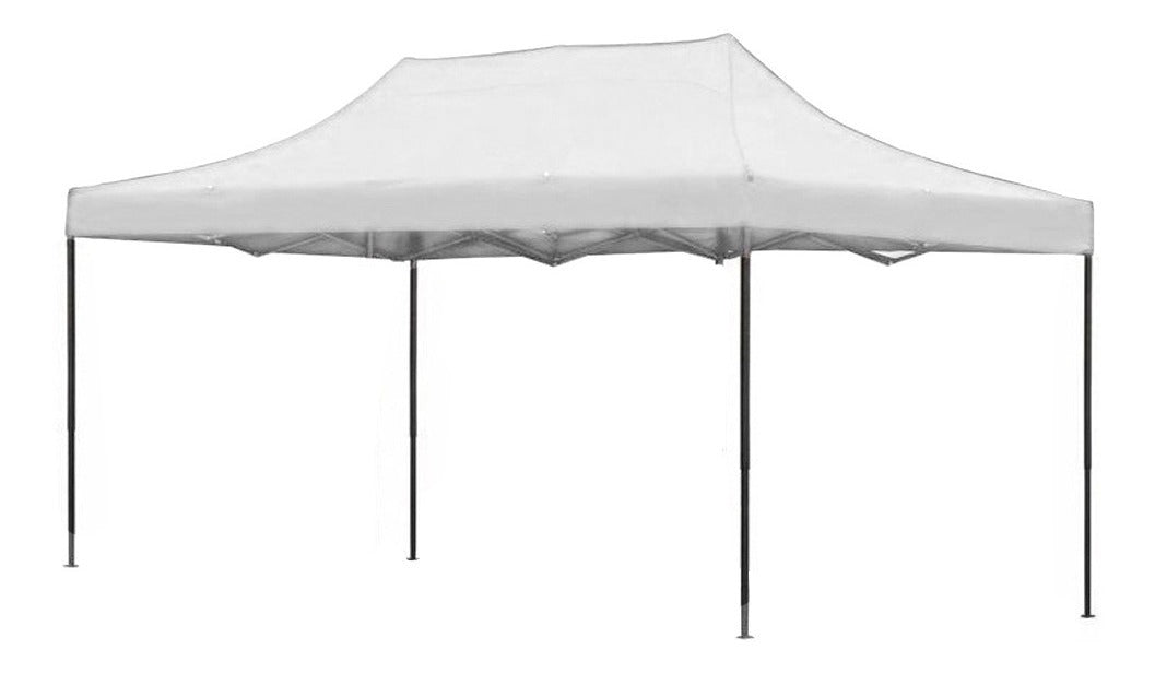 Carpa Toldo 3 X 4.5 Reforzado Plegable Impermeable Jardin Blanca