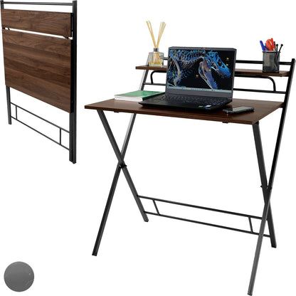 Escritorio Plegable 2 Niveles Mesa Trabajo Hogar Oficina