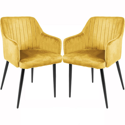Silla Comedor Sillon Terciopelo Acolchada Moderna