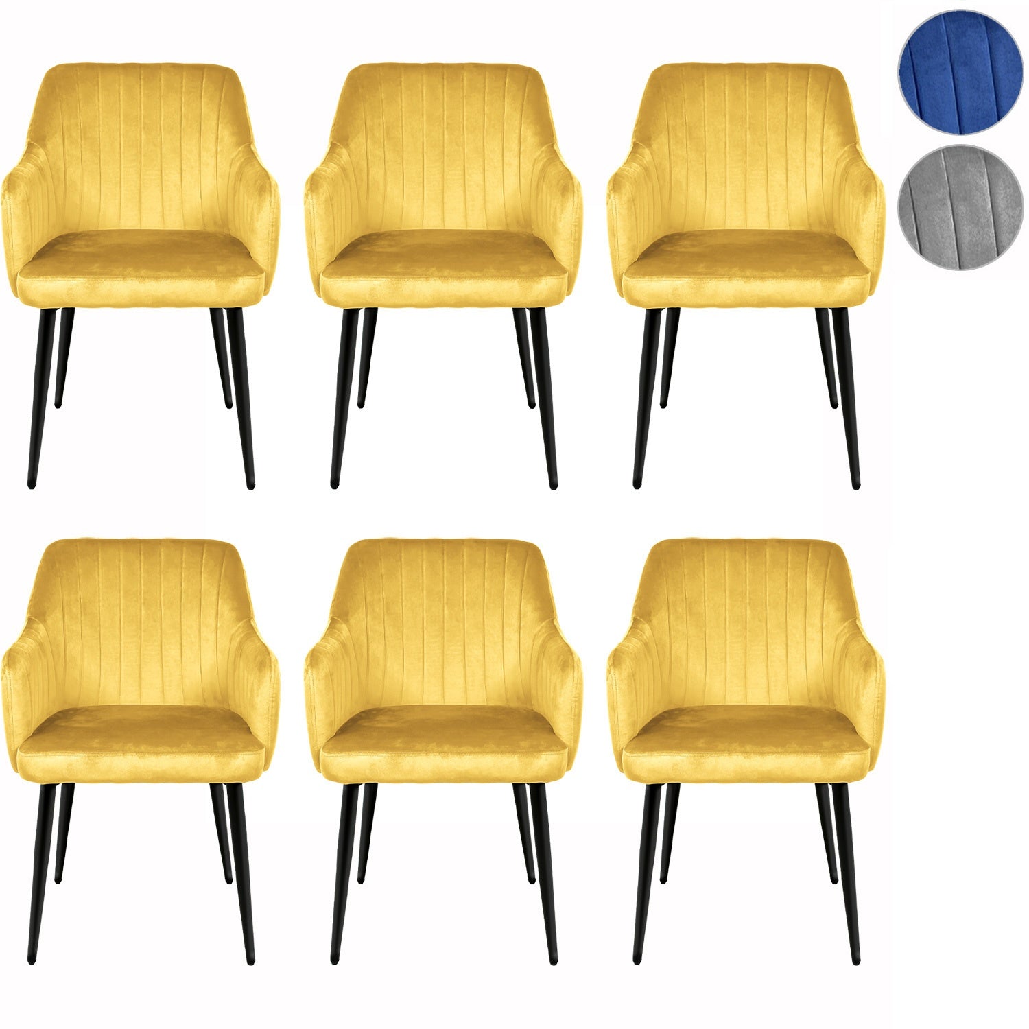 Silla Comedor Sillon Terciopelo Acolchada Moderna