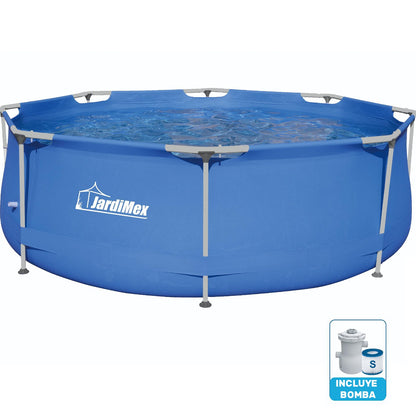 Alberca Estructural Redonda 304cm Diametro 76cm Alto Y Bomba