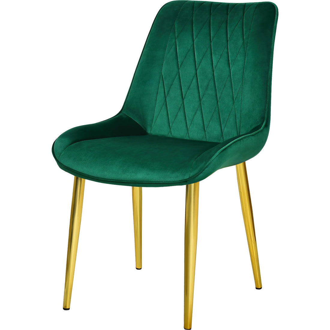 Silla Comedor Tapizadas Terciopelo Elegantes Verde