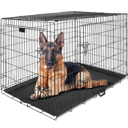 Jaula Perro Metalica Plegable 121 X 75.5 X 82 Transportadora