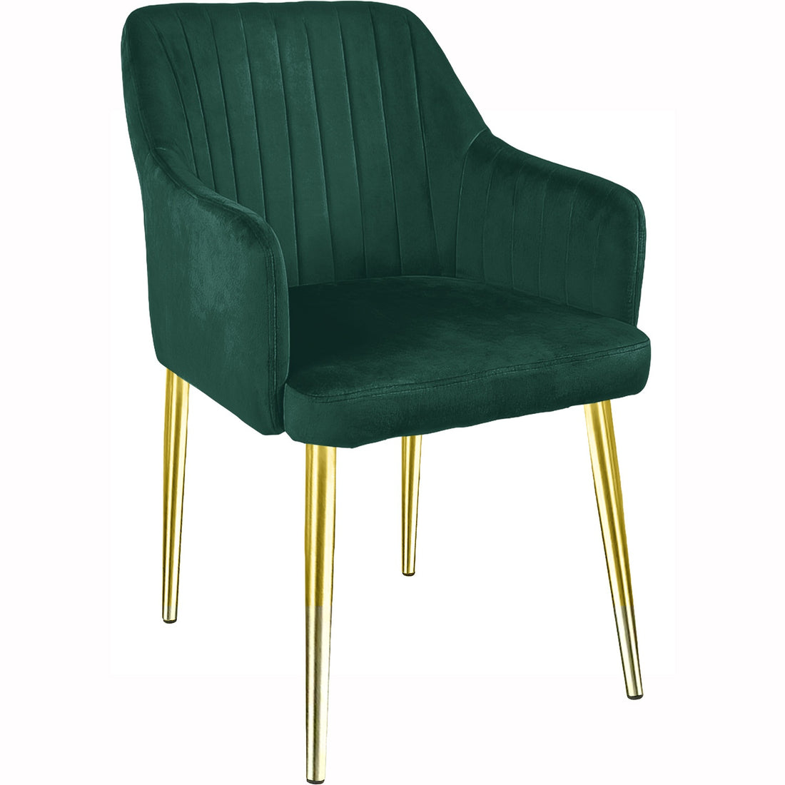 Silla Comedor Moderno Terciopelo Elegante Verde
