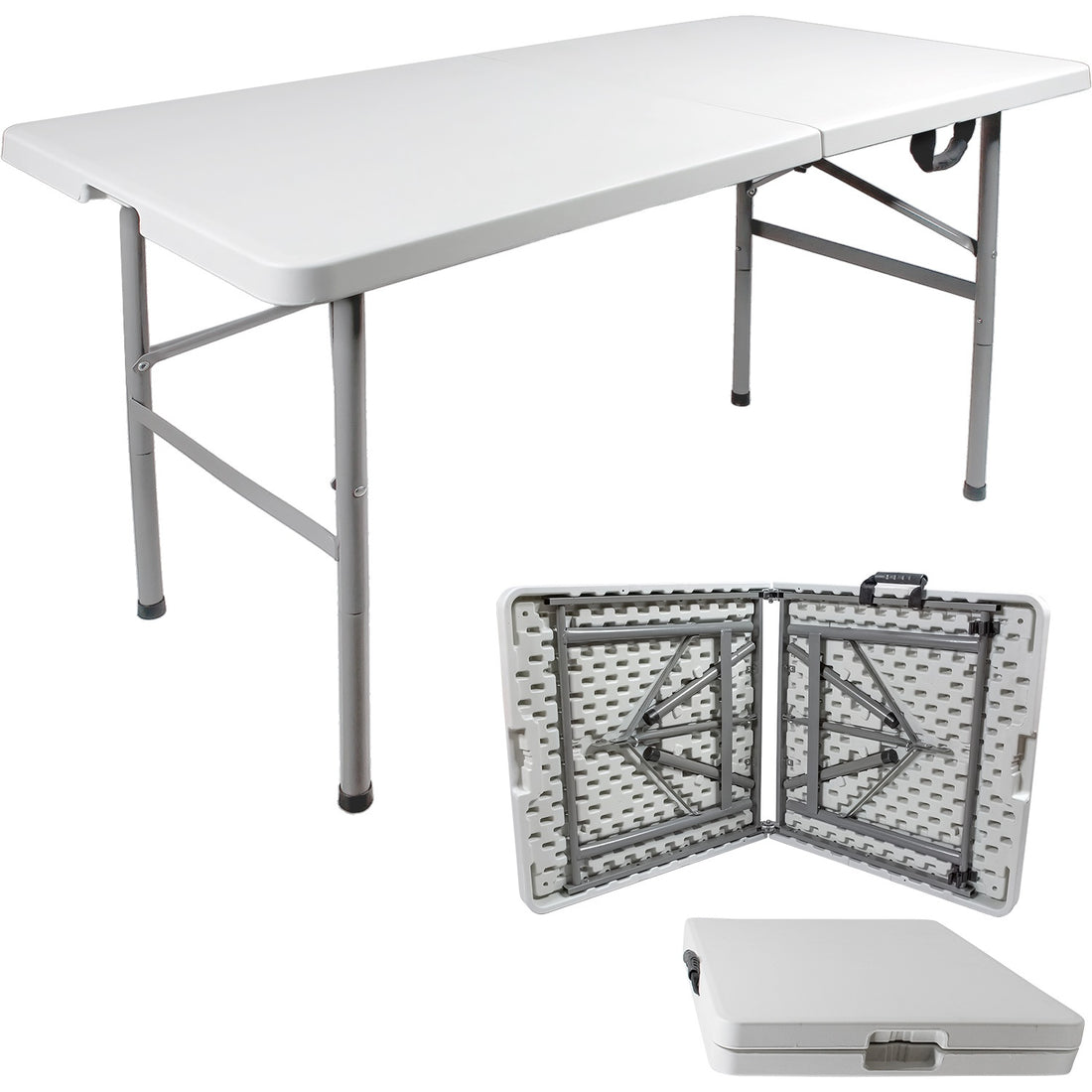 Mesa Plegable Tipo Portafolio 122cm Portatil Jardin