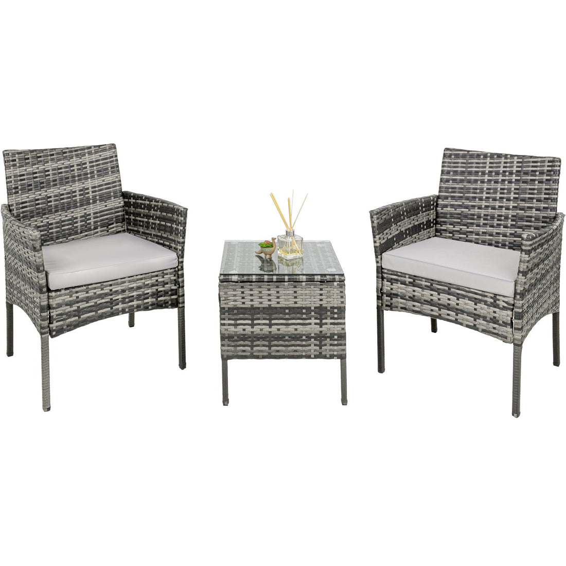 Sala Para Exterior Jardin Patio Terraza 3 Pzs + Cojines