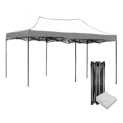 Carpa Toldo 6x3 Plegable Reforzado Impermeable Jardin 3x6 Blanca