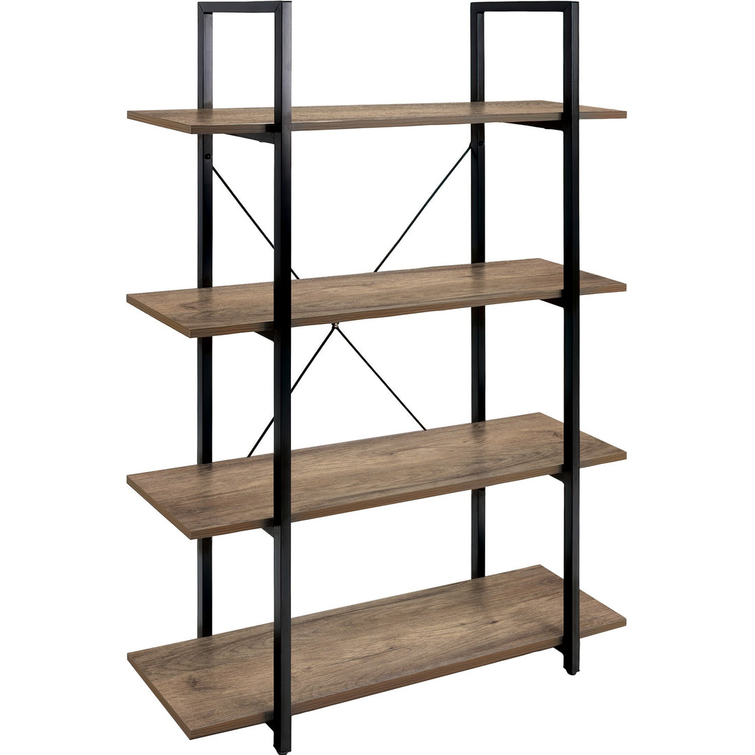 Librero Madera Estante Minimalista 4 Repisas Tipo Boho