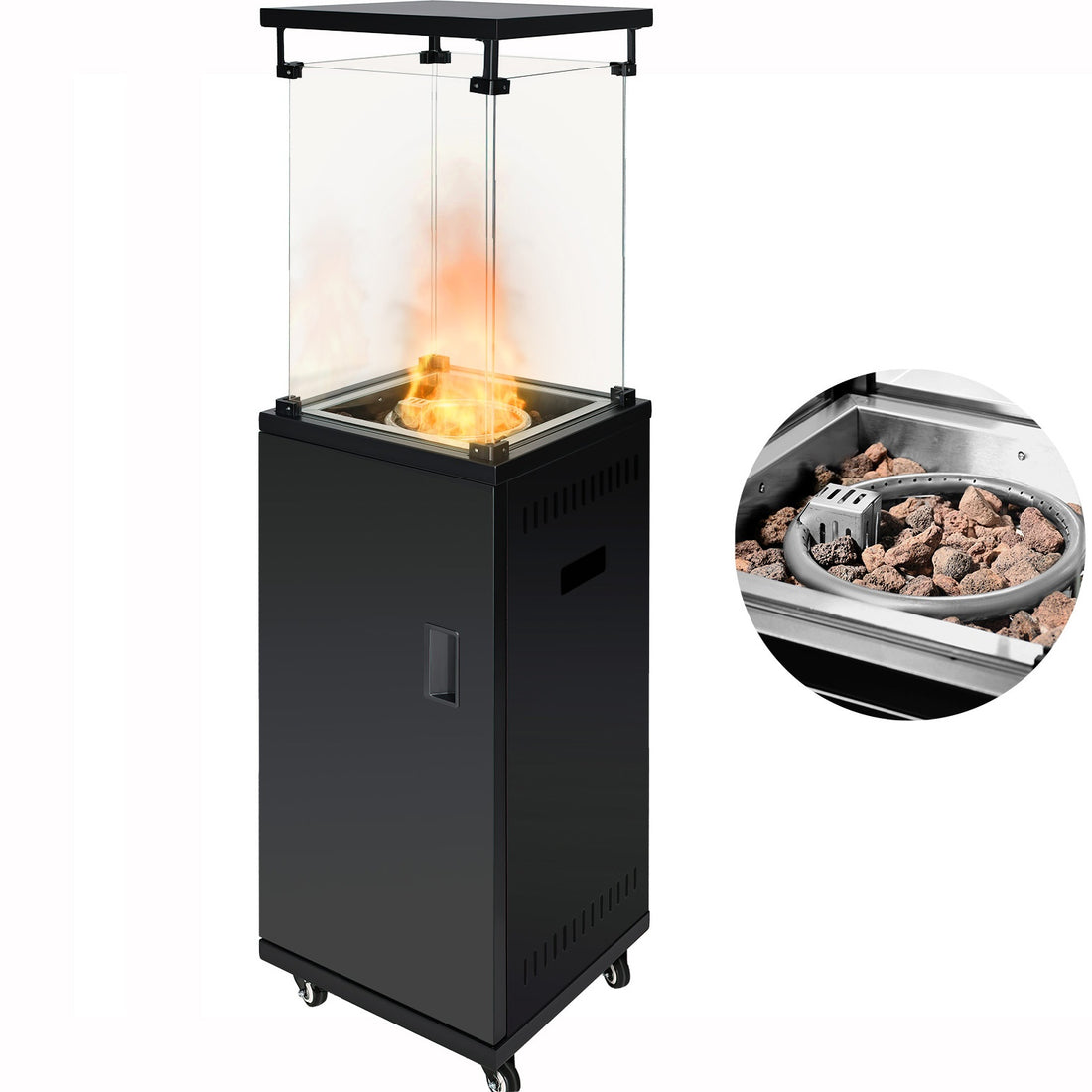 Fogata Calentador Gas Propano Fogatero Protector Viento Marca Gutstark