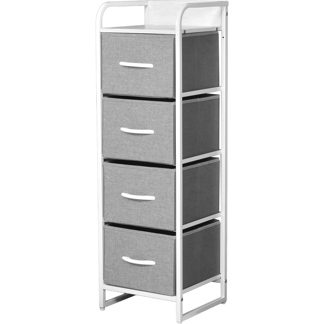 Mueble Buro Torre Mueble Moderno Organizador 4 Cajones Tela