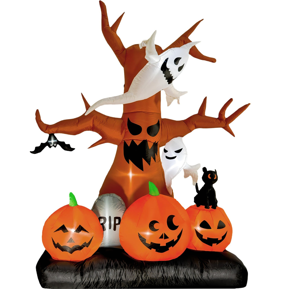 Inflable Halloween Arbol Fantasma Calabaza Jumbo Led 2.6 Mts