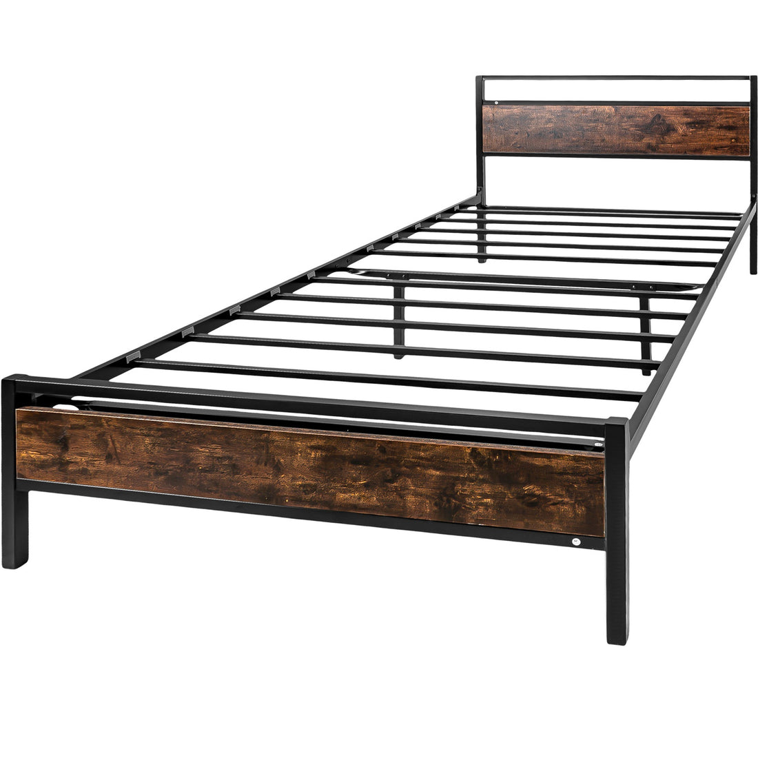 Base Cama Country Tipo Madera Individual Moderna Metal Acero