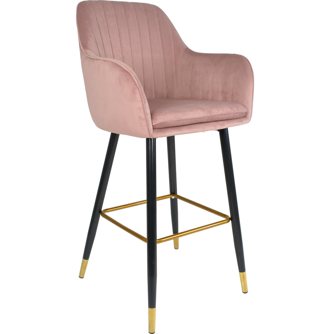 Silla Eames Alta Tapizada Sillon Banco Terciopelo
