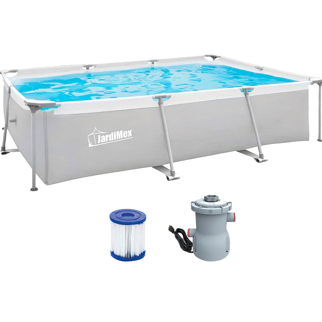 Alberca Estructural Rectangular 304x207x65cm 3701 Lt + Bomba