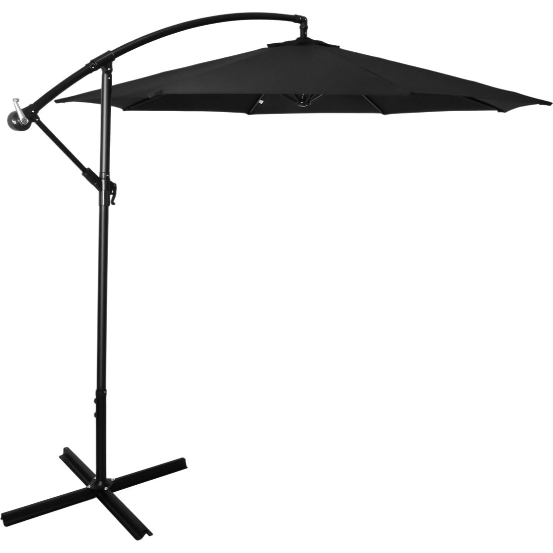 Sombrilla Moderna 2.9 M Jardin Exterior Playa Terraza Negro