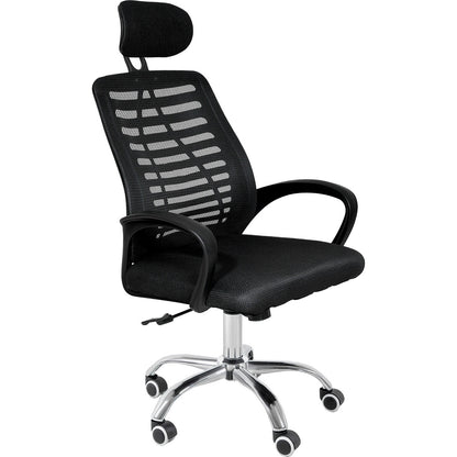 Silla De Oficina Alta Ejecutiva Escritorio Ajustable Mesh Negro