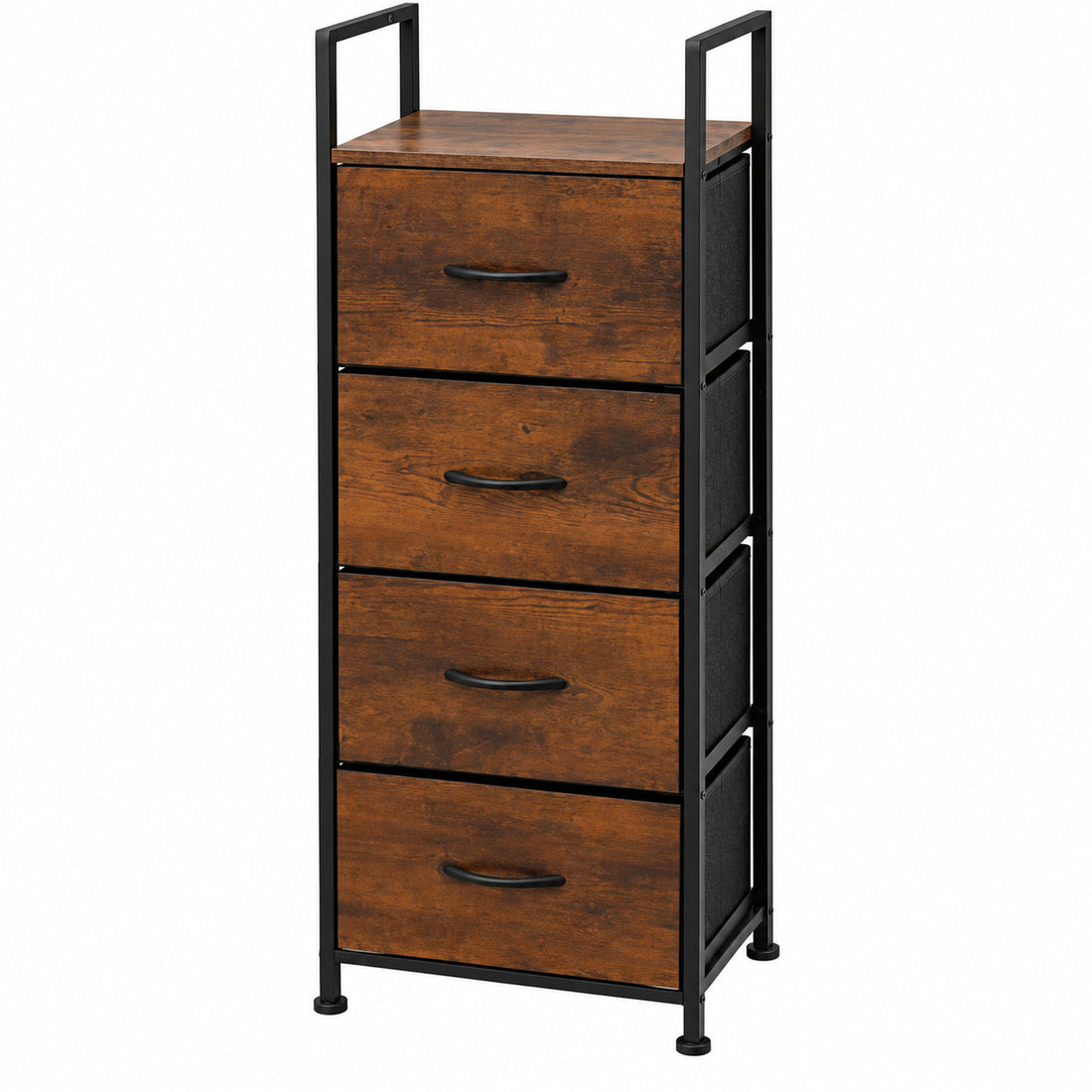Comoda Cajonera Vertical 4 Cajones Organizador Ropa Recamara Country