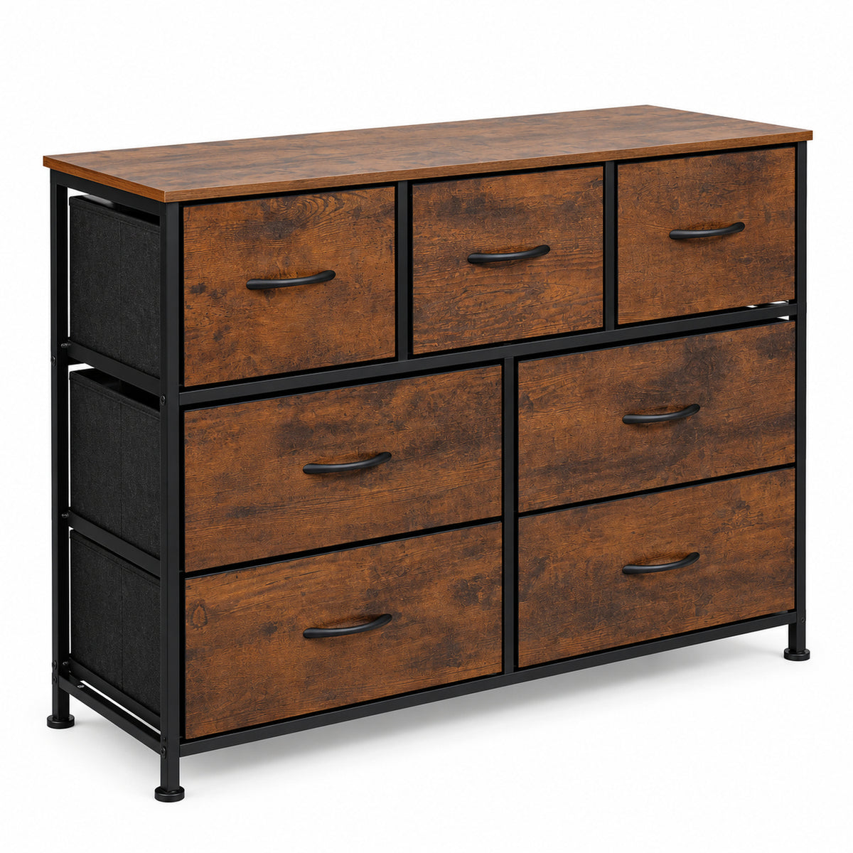 Comoda Cajonera Horizontal 7 Cajones Organizador Recamara Country