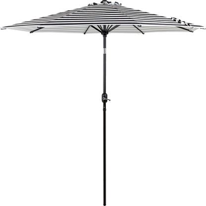 Sombrilla Jardin Exterior Playa 2.70m 45° Inclinacion Color Negro Rayado
