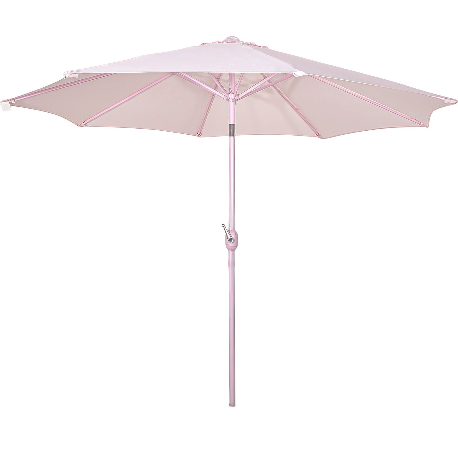 Sombrilla Jardin Exterior 2.63m Inclinacion Playa Terraza Color Rosa Lisa