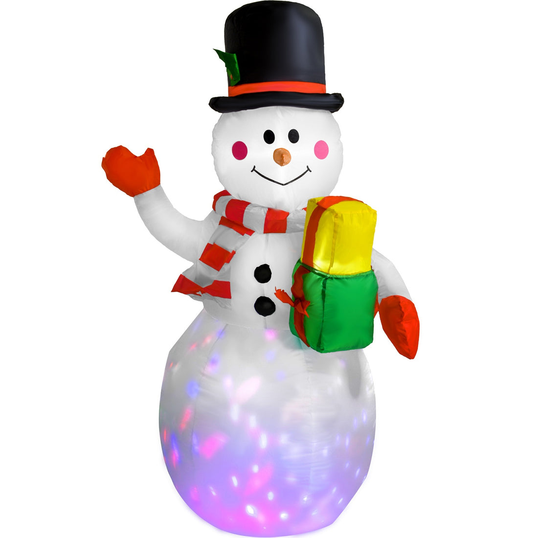 Inflable Navidad Muñeco Nieve 1.5m Decoracion Luz Led
