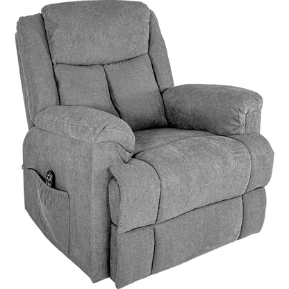 Sillon Sofa Electrico Masajeador Elevacion Temperatura Calor Color Gris