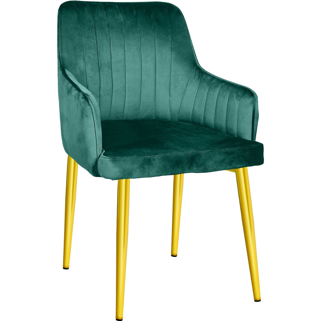 Silla Sillones Comedor-Modernos Terciopelo Elegantes Verde
