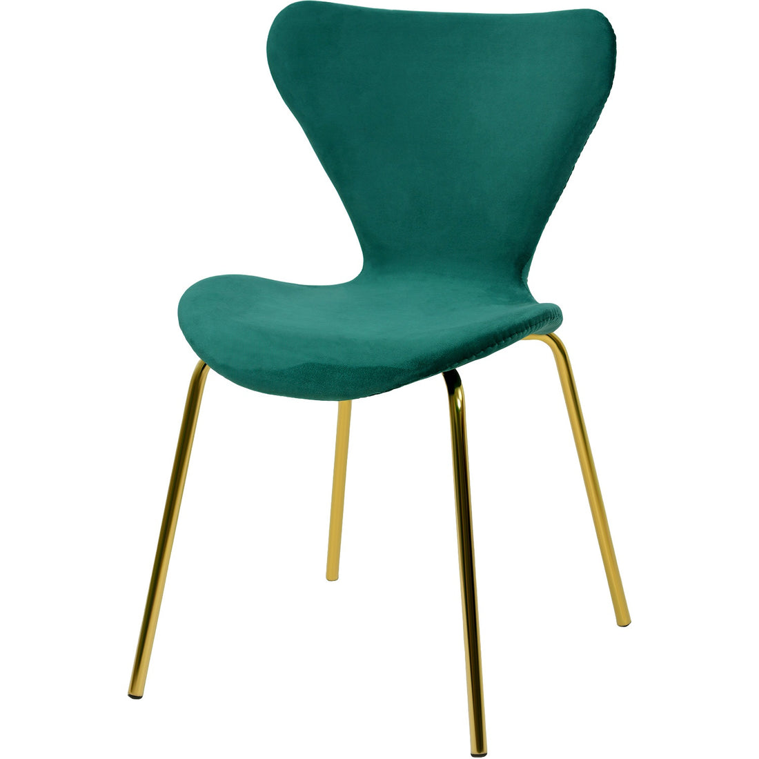 Sillas Comedor Tapizada Minimalista Terciopelo Verde