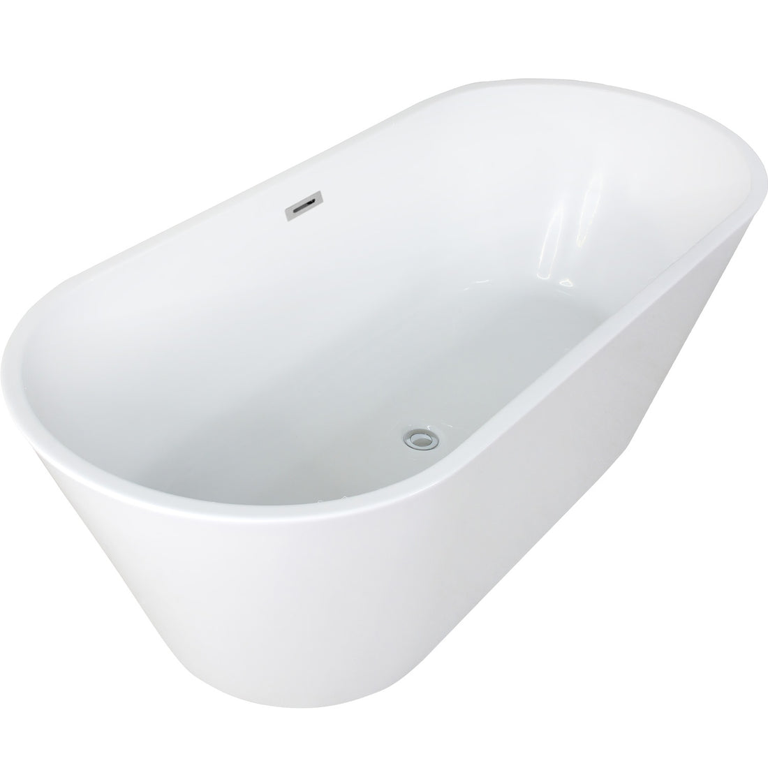 Tina Baño Lujo Bañera Dubai Fibra De Vidrio 169x75.5x59 Cm