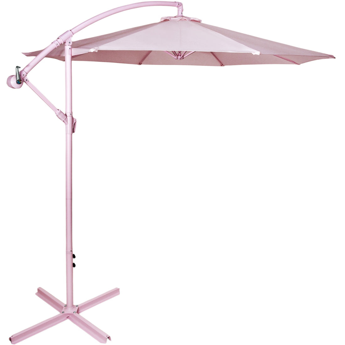 Sombrilla Moderna 2.9 M Jardin Exterior Playa Terraza Color Rosa Lisa