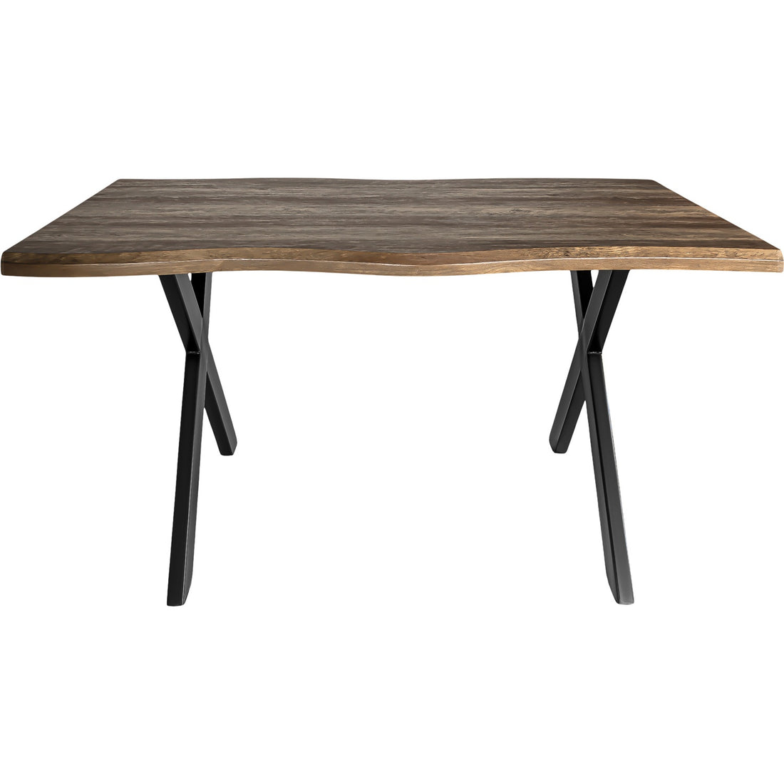 Mesa Comedor Rustica Tipo Madera 1.60m 6 Personas Acero