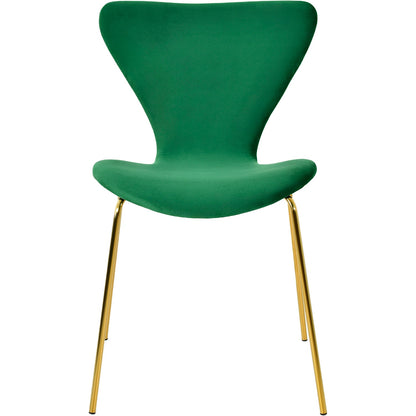 Silla Terciopelo Comedor Tapizada Minimalista Verde