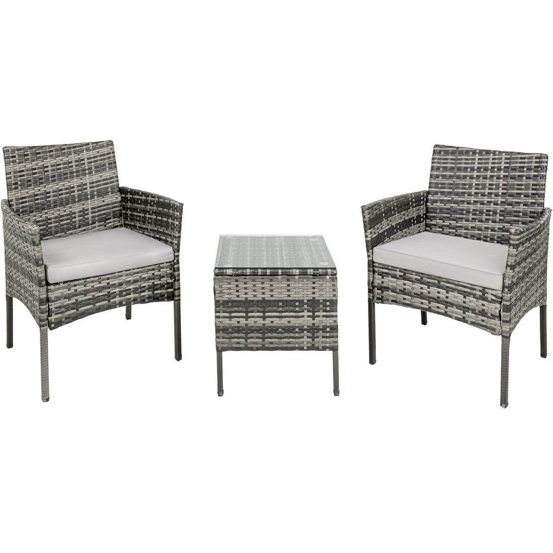 Sala Para Exterior Jardin Patio Terraza 3 Pzs + Cojines