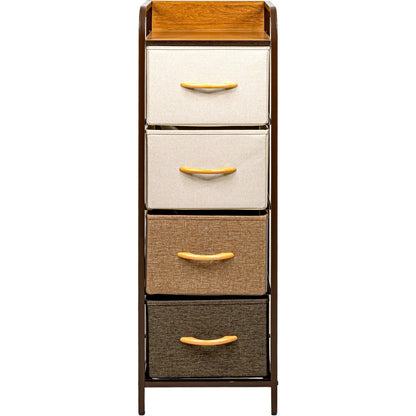 Mueble Buro Torre Mueble Moderno Organizador 4 Cajones Tela