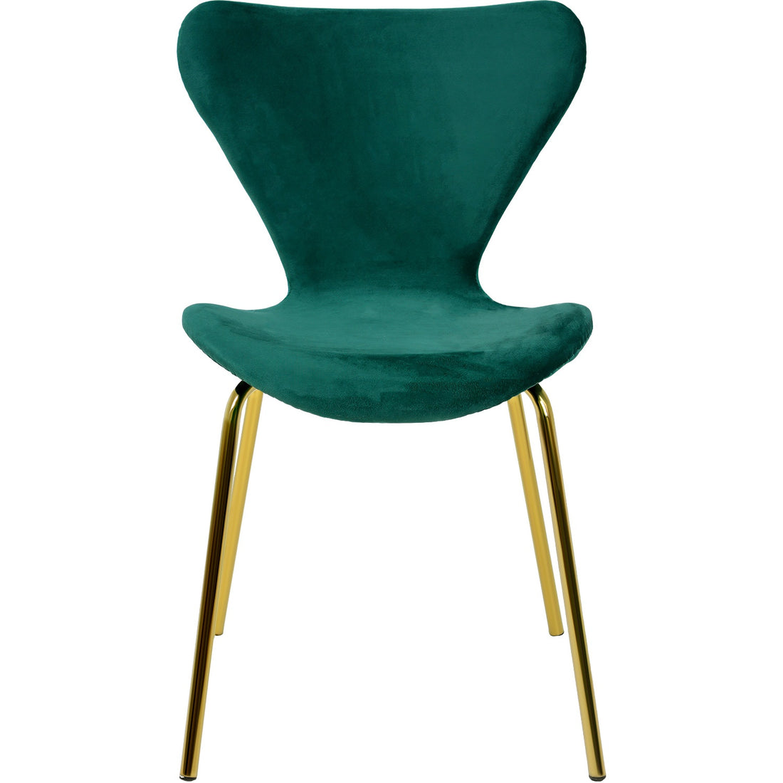 Sillas Comedor Tapizada Minimalista Terciopelo Verde