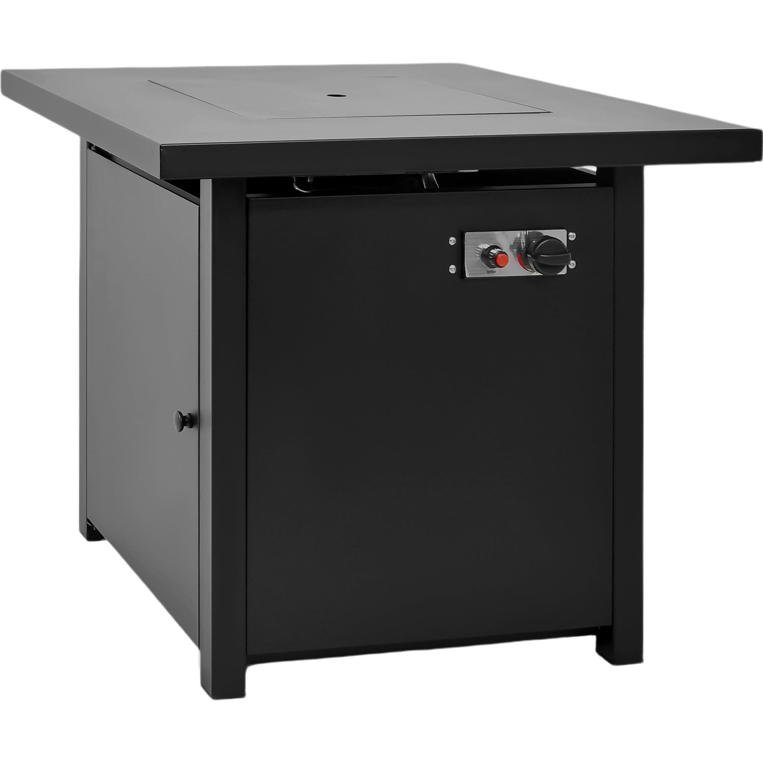 Hoguera Fogata Mesa Calentador Gas Propano 71x71 C/ Cristal Marca Gutstark