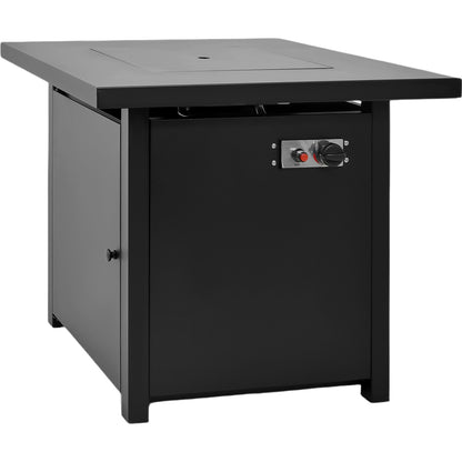 Hoguera Fogata Mesa Calentador Gas Propano 71x71 C/ Cristal Marca Gutstark