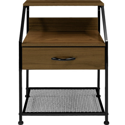 Buro Con Balda Comoda Mesa Mueble Noche 1 Cajon Moderno Cafe