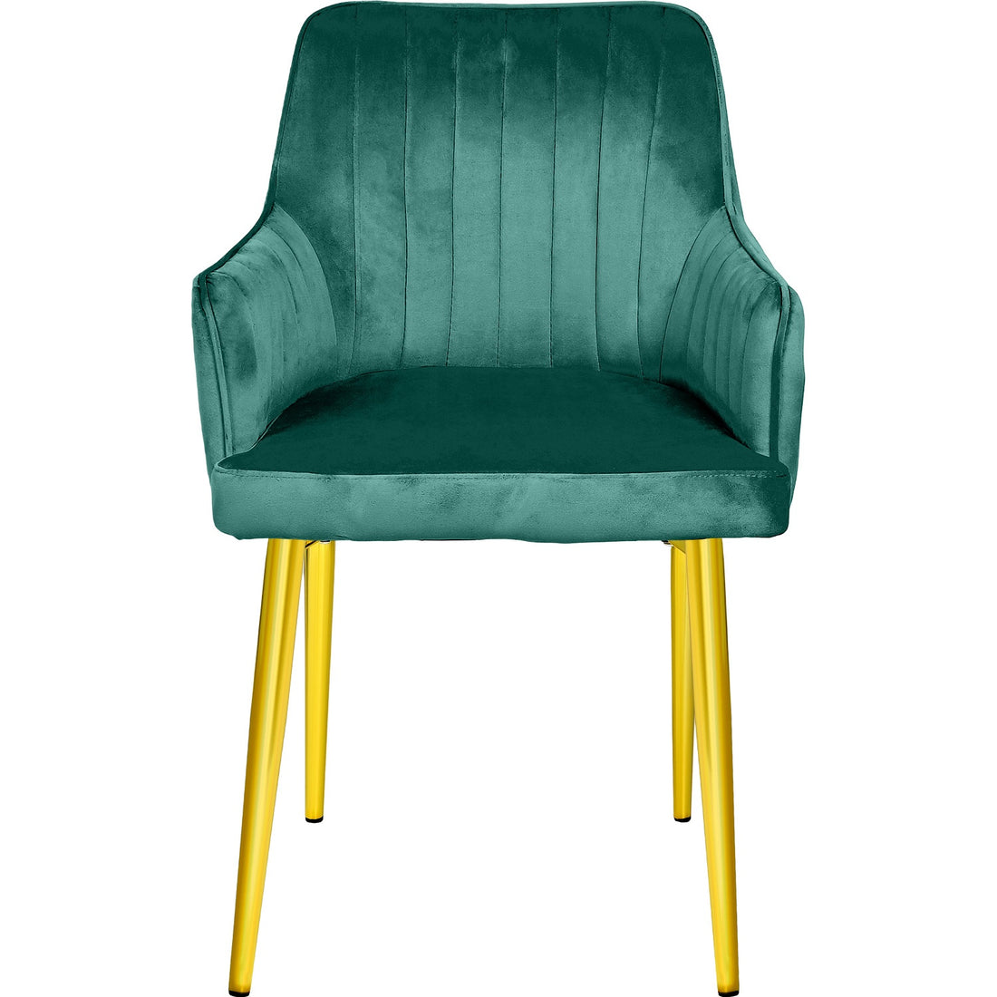Silla Sillones Comedor-Modernos Terciopelo Elegantes Verde