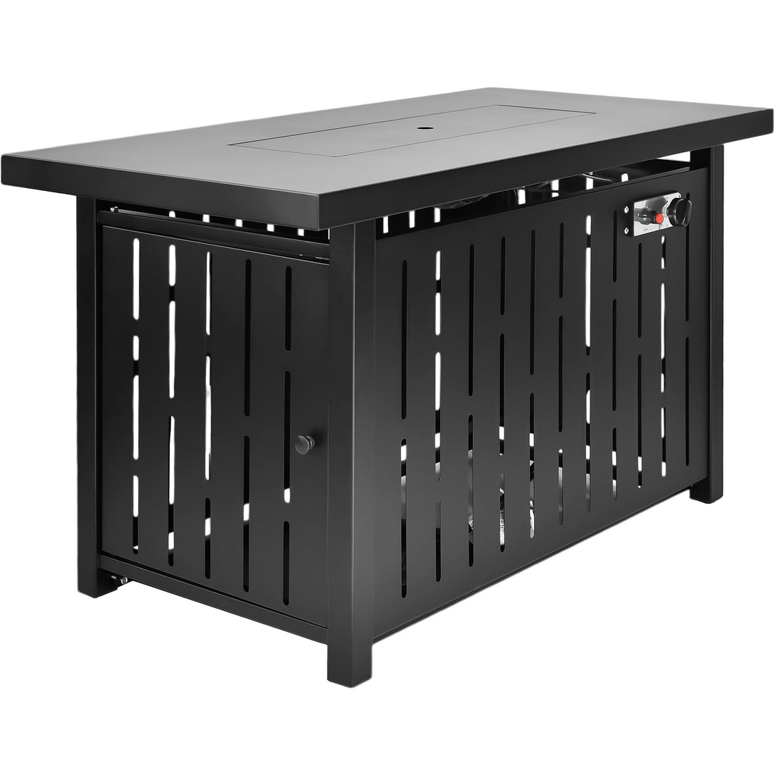 Calentador Fogata Mesa Gas Propano 106x65 Cristal Protector Marca Gutstark