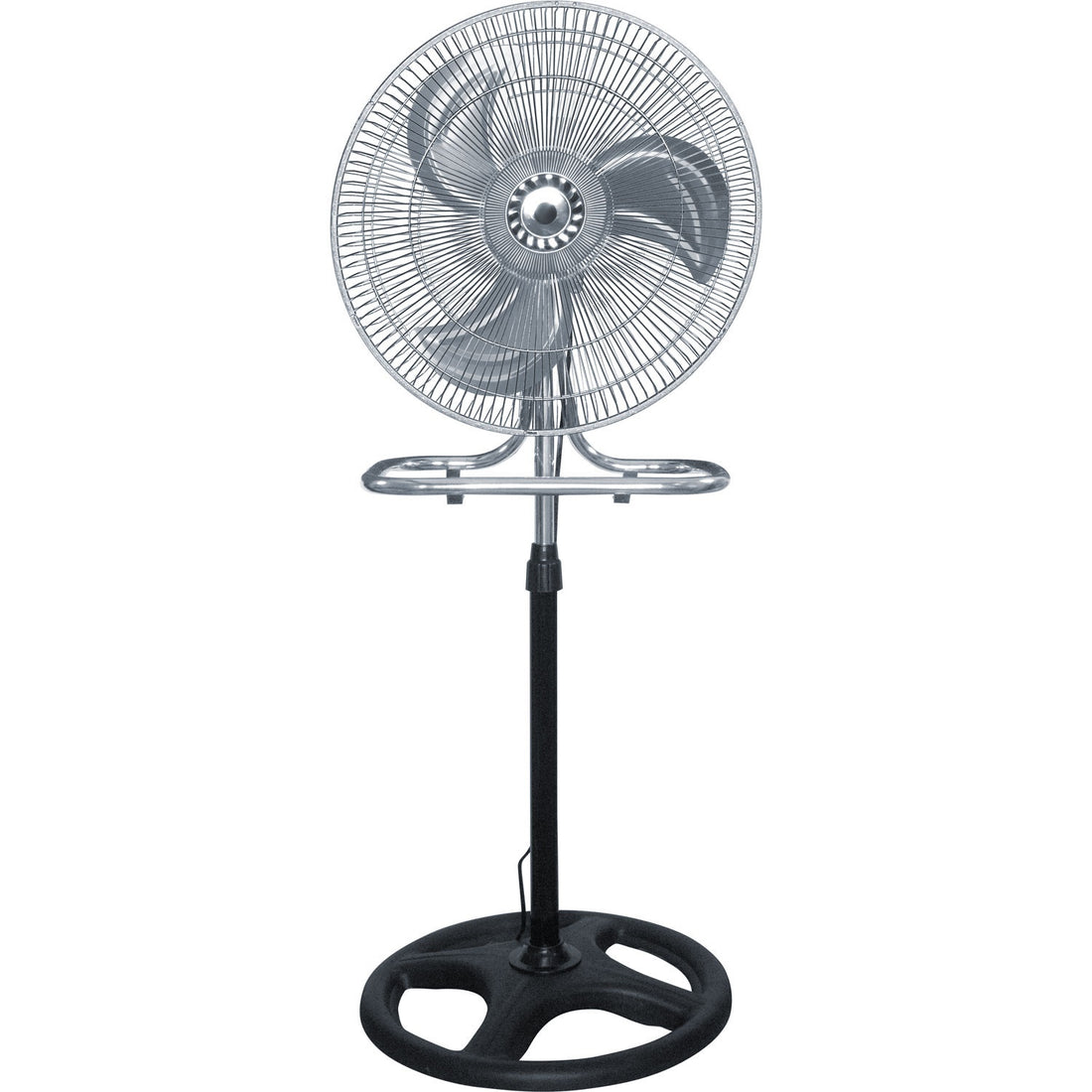 Ventilador 3 En 1 Negro Con 3 Aspas Color Plateado, 18 De Diámetro