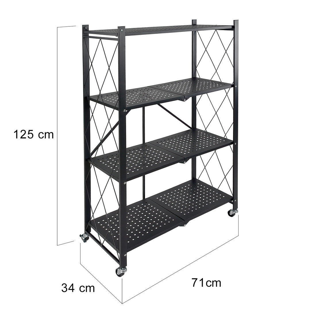 Estante Anaquel Organizador Plegable 4 Niveles Rack Metalico