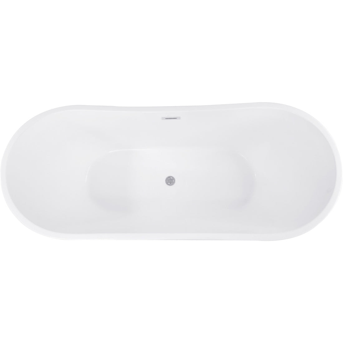 Tina Baño Fibra De Vidrio Bañera Lujo Teseo 170 X 72 X 70 Cm Blanca