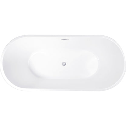 Tina Baño Lujo Bañera Dubai Fibra De Vidrio 169x75.5x59 Cm