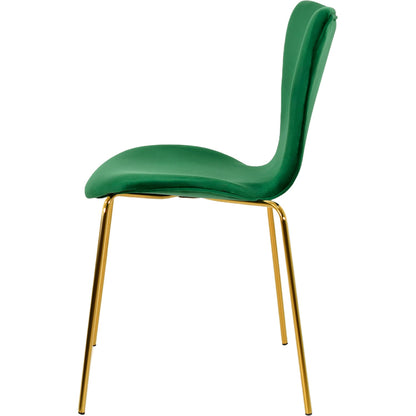 Silla Terciopelo Comedor Tapizada Minimalista Verde