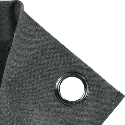 Cortinas Blackout Largas Tejida Hogar 275x216cm 2 Piezas