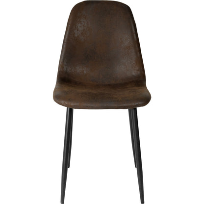 Set 4 Sillas Modernas Juego Comedor Cocina Suede Gamuza Cafe