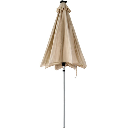 Sombrilla Para Jardin 9ft Con Luces Led Panel Solar