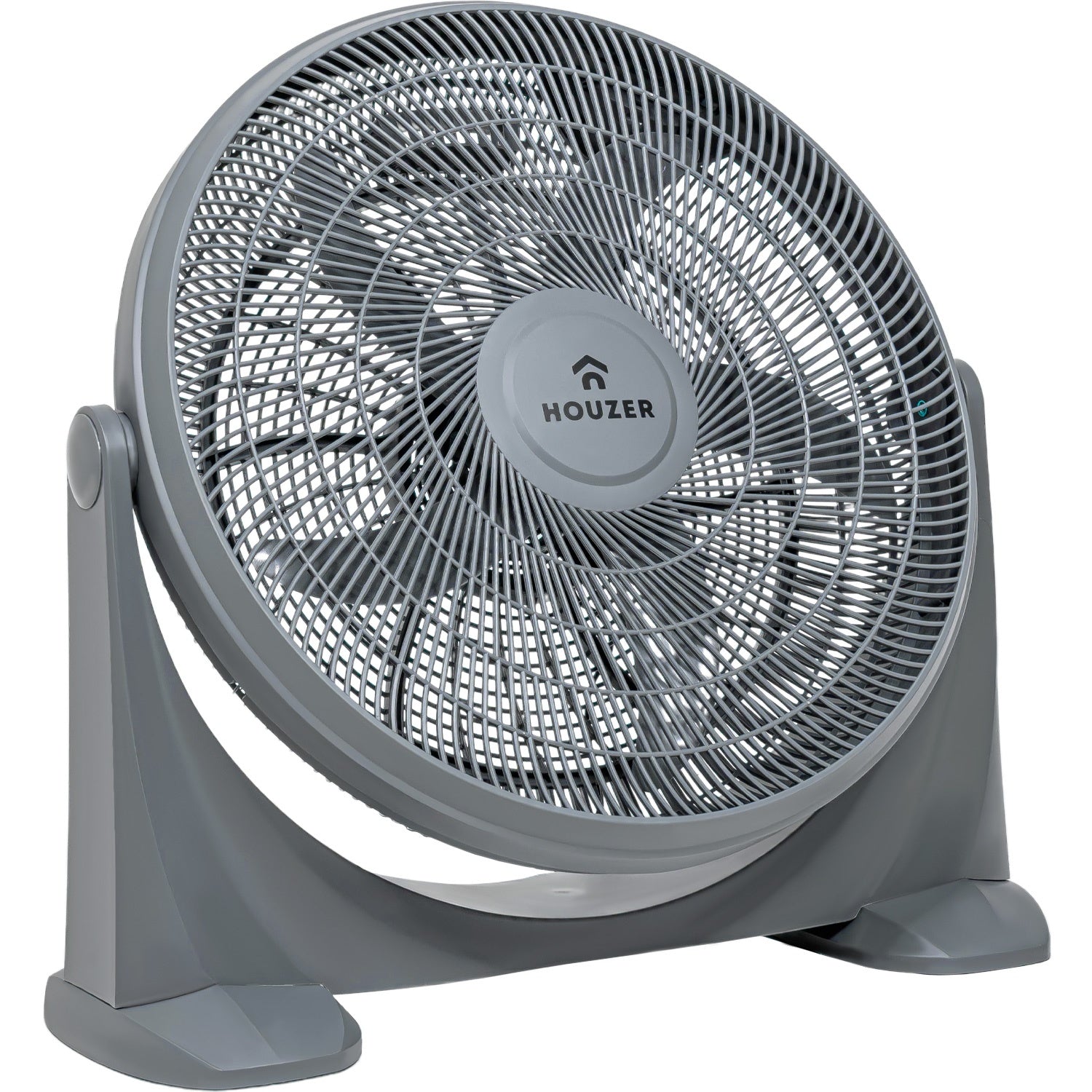 Ventilador De Piso 23 Gris 5 Aspas Potente Casa Hogar